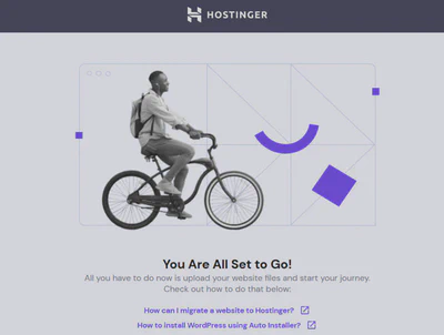 Hostinger default page